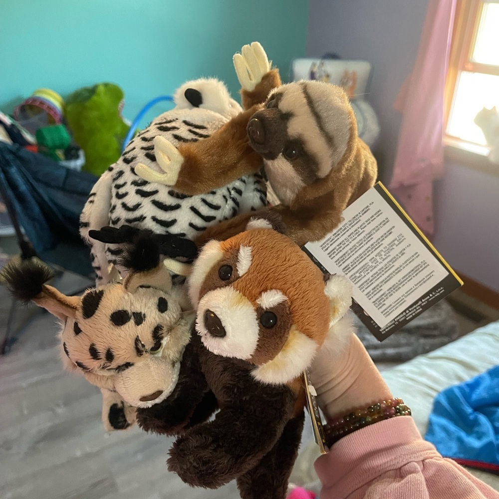 National Geographic bundle of 5 nwt realistic animals
